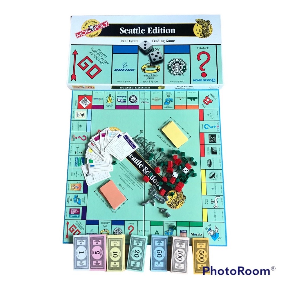 Monopoly Seattle Edition | Real Estate Family Board Game